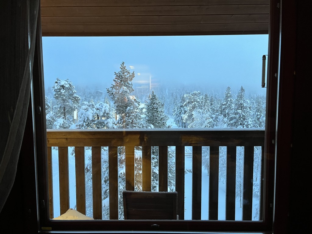 View from our room in Giles wing. Santa's Lapland Santa's Magic review