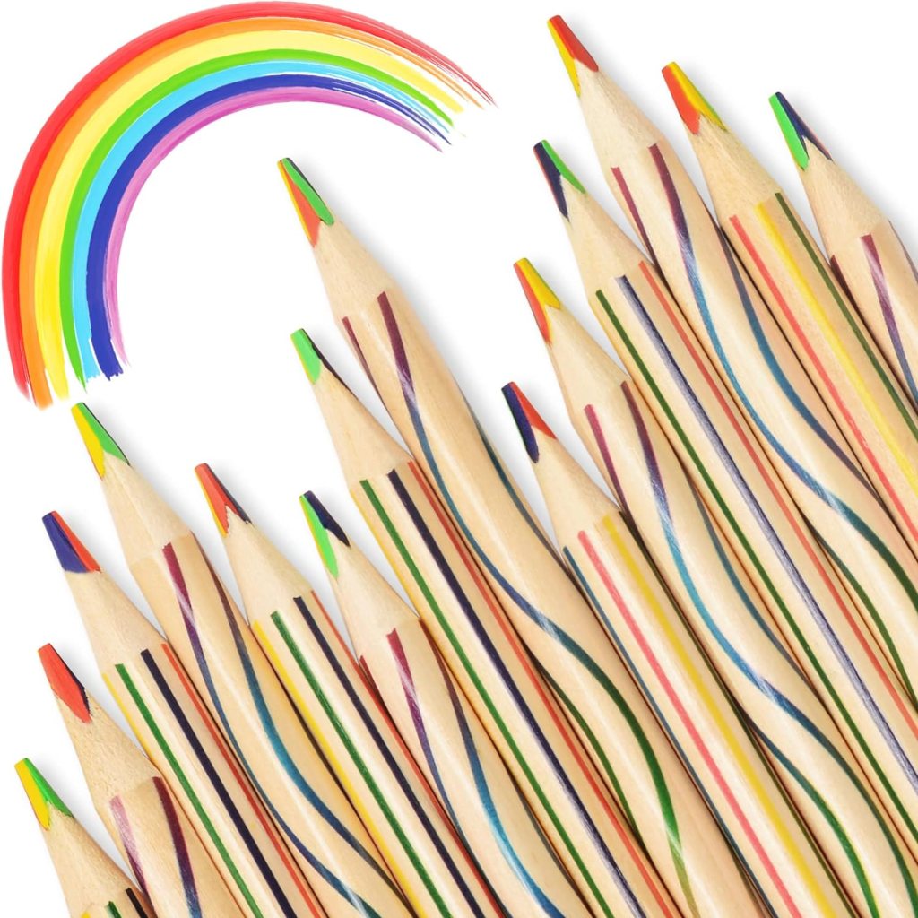 rainbow colouring pencil