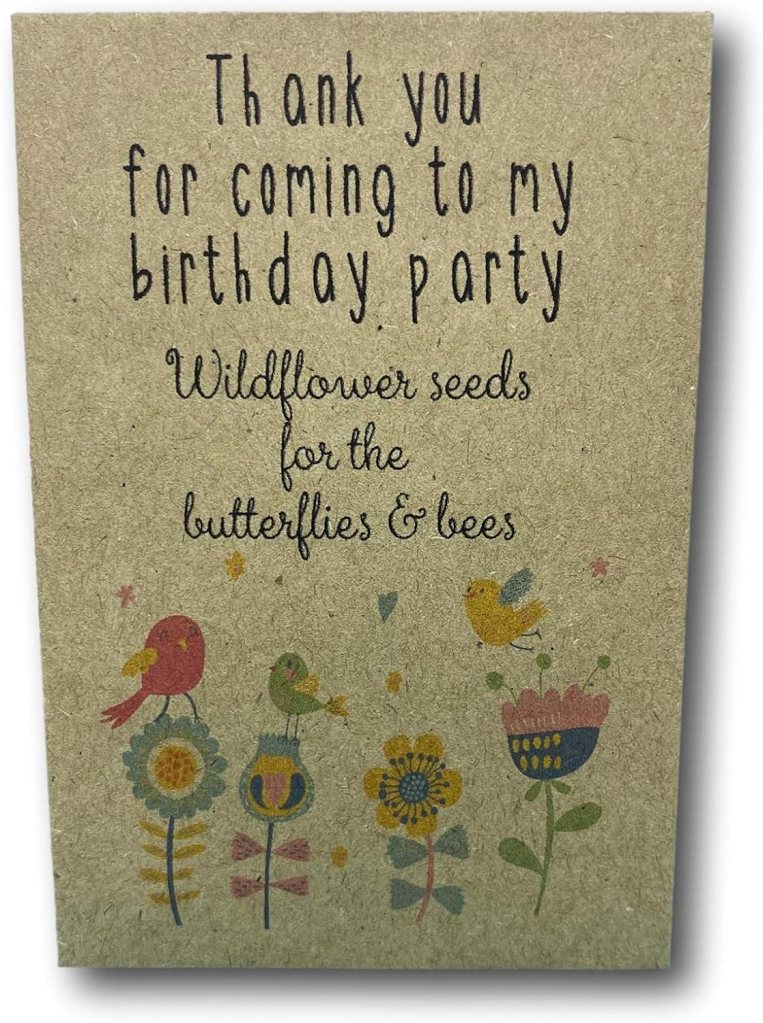 wildflower seed party for eco party bag filler